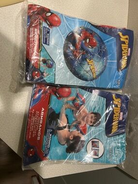 Marvel Spider-Man Kids Swim Armbands - Red, Blue & Black